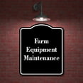 thumbnail image 2 of Farm Equipment Maintenance BLACK Aluminum Composite Sign 15''x18'', 2 of 9