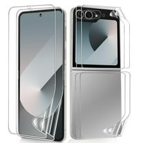2 Pack Soft Screen Protector for Samsung Galaxy Z Flip 6, 2 Inside TPU Hydrogel Film   2 Front/Back HD Clarity Screen Protector for Samsung Galaxy Z Flip 6,Clear