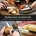 thumbnail image 6 of 6-inch Ceramic Bread Knife Serrated Kitchen Knife Knife for Butter Lard Fish Cheese Vegetables, 6 of 6
