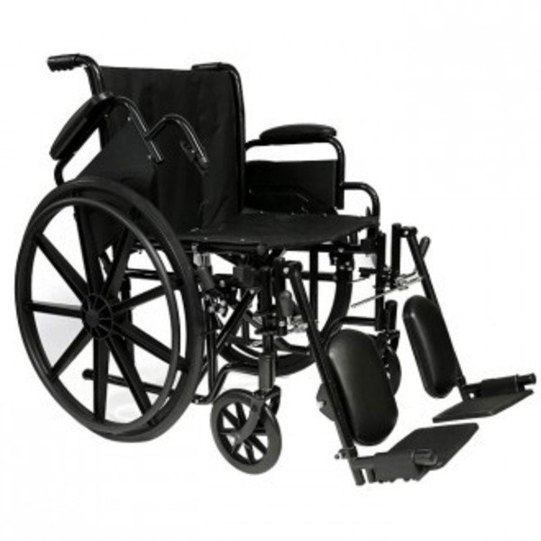 18" Self Transport Folding Wheelchair w\Detachable Desk Armrests