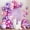 Blush Purple, variant on Orange Black White Silver Balloon Garland Arch Kit, 167Pcs Latex Balloons Different Sizes 18 12 10 5 inch for Birthday Graduation Halloween Basketball Theme Party Decoration