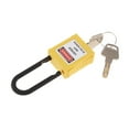 thumbnail image 4 of Xingzhi PL38-KD 38 mm PVC Curved Safety Padlock Lockout Yellow 90x40x19 mm 1Set, 4 of 6