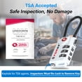 thumbnail image 2 of Forge TSA Approved Cable Luggage Locks, Re-settable Combination with Alloy Body(White 2 Locks), 2 of 7