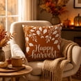 thumbnail image 6 of Yeciiwht Fall Pumpkin Maple Leaf Throw Pillow Cover – 18x18 inch Linen Cushion Case for Thanksgiving Sofa, Couch, Bed & Outdoor Decor, 6 of 6
