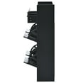 thumbnail image 3 of Steel 3-Drawer Shoe Cabinet Organizer with Flip Door Ebony Black - 6-drawer, 3 of 5