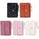 thumbnail image 5 of Cartera sencilla para mujer, llavero de cuero, tarjetero pequeño, monedero, color beige, 5 of 5