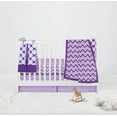 thumbnail image 4 of Bacati - Mix N Match Ikat Chevron/Dots Lilac Purple Musical Baby Crib Mobile, 4 of 18