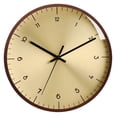 thumbnail image 2 of Metal Wall Hanging Clock Minimalism Silent Non-Ticking Mist Proof Round Battery Operated Easy to Read for Home Bedroom Office Kitchen Decoration Superficie de tón C perfecl Reloj de pared, 2 of 7