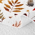 thumbnail image 5 of Homewish Dreamy Boho Mushrooms Twin Quilt Set,Butterfly Floral Twin Coverlet Set,White Red,2-Piece, 5 of 7