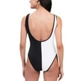 thumbnail image 2 of Women's G-III 4Her by Carl Banks Black/White Philadelphia Eagles Last Stand One-Piece Swimsuit, 2 of 2