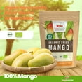thumbnail image 5 of Huggiberries Organic Dried Mango Slices - Unsweetened Natural Vegan Dried Fruit Snack - Non-GMO, Sugar-free Sun Dried Mango Slices for Cereal Bowls, Ice Cream, Baking - USDA Organic - 3.5OZ (100g), 5 of 8
