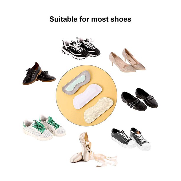 12 Protège-talons Adhésifs Pour Chaussures - Coussinets Semelle - Imitation Tendon De Bœuf