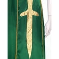 thumbnail image 5 of TiaoBug Women's Praise Dance Maxi Dress Full Length Lyrical Dancewear Church Liturgical Robe Green L, 5 of 7