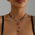 thumbnail image 3 of Gieenan Sparkling Beads Necklace Adjustable Chain Necklace Splicing Necklace for Party, 3 of 11