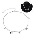 thumbnail image 4 of Chain Necklace, Allergy  Unfading Simple Necklace Alloy Adjustable Length  For Daily Wear For Party Silver, 4 of 8