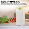 MT Products 8 lb Disposable White Grocery Bags/Paper Lunch Bags Pack of 100