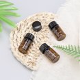 thumbnail image 5 of Empty Refillable Travel Scale Glass Sample Vial Preservation Storage Vials Test Container 24pcs 7ml Amber Glass Bottles with Black Lids, 5 of 6