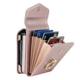 thumbnail image 5 of Fashion leather wallet phone case suitable for Samsung Z flip5, lanyard and card holder, 5 of 10