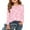 Pink, variant on Abcomgle Long Sleeve Shirts for Girls 7-8 Crewneck Fall T-Shirts for Kids Girls Trendy Basic Girls Tops Cute Daisy Flower Print Girls Tunic Tops 4-5 Years,Army Green