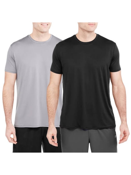 Athletic Works - Mens Assorted Tagless Crew T-Shirts, 2-pack - Walmart ...