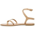 thumbnail image 3 of Journee Womens Charra Buckle Flat Sandals, 3 of 10