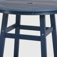 thumbnail image 2 of WestinTrends Outdoor 37" Counter Height HDPE Patio Round Bar Table, Navy Blue, 2 of 7