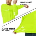 thumbnail image 5 of ProtectX Hi Vis Hoodie with Pockets, Long Sleeve High Visibility Hoodie, Lightweight Quick Dry Safety Shirts with Hood, Green Small, 5 of 8