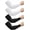 Black, White, variant on Minzimin 4 Pairs Plus Size Cooling Arm Sleeves Sun Sleeves Men Women UV Sun Protection Sleeves Oversized Compression Sleeves