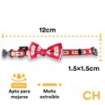 thumbnail image 3 of Collar para Perro Jack Pet con Moño Emoticon Rojo Chico, 3 of 3