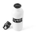 thumbnail image 4 of CafePress - Computer Genius Water Bottle - Stainless Steel Water Bottle, Sports Bottle, 1.0L, 4 of 5