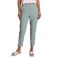 thumbnail image 3 of RBX Active Women's Ribbed Side Woven Ankle Pant With Pockets, 3 of 5