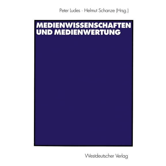 Medienwissenschaften Und Medienwertung, (Paperback)