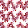 thumbnail image 2 of 2pcs Exquisite Valentine Day Decorations Heart Tinsel Garland for Valentines Day Decorations Shiny Hanging for Home for Valentine (Red  White), 2 of 7