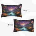 thumbnail image 2 of Lsque Magical Bees Twilight River Pattern Pillow Case – Soft & Cozy Throw Pillow Cover, Hypoallergenic Cushion Case for Sleeping Women with Envelope Closure-20"x30", 2 of 6