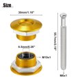 thumbnail image 4 of Unique Bargains 2 Pcs Gold Tone Bumper Quick Release Lock Latch Aluminum Alloy Hood Pin Lock Push Button Bonnet, 4 of 6
