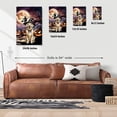 thumbnail image 5 of Spooky Halloween Night Witch Golden Retriever Glowing Pumpkins Vertical Matte Canvas Poster Goldens Dog Lover Gifts Idea Wall Art Home Decor - 12015, 5 of 5