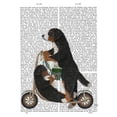 thumbnail image 3 of Fab Funky 20x24 Black Modern Framed Museum Art Print Titled - Bernese Scooter, 3 of 5