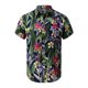thumbnail image 2 of Camisas Manga Larga Hombre Top de camisa de manga corta con solapa y hebilla de impresión digital 3D de y ocio para hombre (Green, XL), 2 of 7