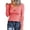 Pink, variant on Fgnfyis T Shirts for Women Fashion Casual V Neck Solid Color Strip T Shirt Top Womens Tops Pink S