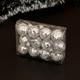 thumbnail image 2 of Hvmvliv Christmas Ornaments 12Pc 1.17inch Christmas Decorative Glitter Hanging Balls Ornament for Christmas Tree Shatterproof Xmas Party Wedding Tree Decorations Silver, 2 of 6