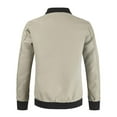thumbnail image 4 of Herrnalise New Fashionable Casual Leather Jacket With Zipper Casual Top Long Sleeve Hoodless Casual Outwear & Jackets Khaki, 4 of 9