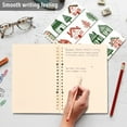 thumbnail image 4 of FORMRS 1-Subject Spiral Notebook 8" x 5" College Ruled 60 Refillable Sheet A5 Hard Cover, 2 Pack, White Christmas House, 4 of 7