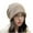 Khaki, variant on Xfvqtps Womens Beanie Knit Cuffed Solid Color Fashion Stretch Adjustable Drawstring Thick Windproof Coldproof Warm Outdoor Fall Winter Soft Skull Cap Gray