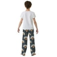 thumbnail image 5 of FORMRS Kids Pajama Pants with Pockets Size 6-8Y Boys Lounge Sleep Bottoms, Orange Elegant Geometric, 5 of 8
