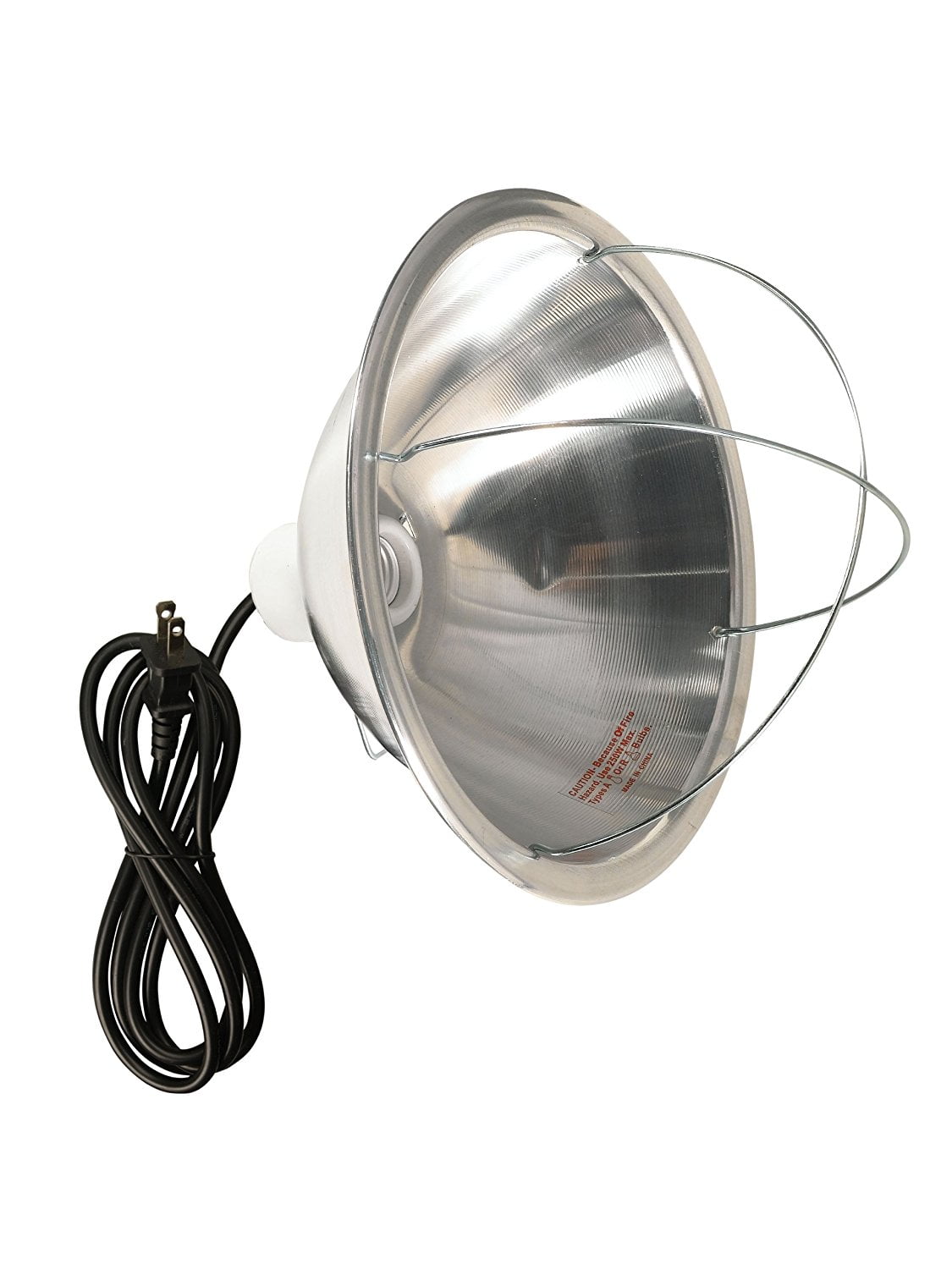 10.5-Inch Woods 0165 18/2-Gauge SJTW Brooder Lamp with Bulb Guard and Reflector