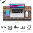 thumbnail image 5 of Long Mouse Pads for Desk,Black Geometric and Floral Pattern Desk Mats on Top Of Desks, Desk Mouse Pad Extra Large with 3mm Non-Slip Base and Stitched Edge for Gaming,Office,Work,Home 31.5"x15.7", 5 of 6
