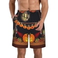 thumbnail image 1 of Balery Halloween Decoration Traje de Baño Estilo Hawaiano para Hombre, Shorts de Secado Rápido con Bolsillos-X-Large, 1 of 6