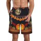 thumbnail image 1 of Balery Halloween Decoration Traje de Baño Estilo Hawaiano para Hombre, Shorts de Secado Rápido con Bolsillos-Small, 1 of 6