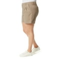 thumbnail image 3 of Gloria Vanderbilt Women's Plus Size Pleated Shorts, 3 of 3