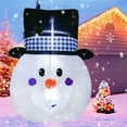 thumbnail image 3 of DearHouse 6 FT Inflatable Christmas Snowman Head , Led Lights Xmas Holiday Blow up Family Party Decoration Yard Lawn Favors Indoor Outdoor Inflatables, 3 of 8